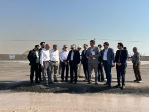 جلسه هیئت مدیره و بازدید میدانی در محل ساخت پایانه مکانیزه مواد فله معدنی
