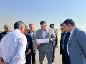 جلسه هیئت مدیره و بازدید میدانی در محل ساخت پایانه مکانیزه مواد فله معدنی