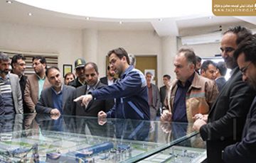 بازدید معاون سیاسی، امنیتی و اجتماعی استاندار یزد، فرماندار ابرکوه و جمعی از مسئولین استانی و شهرستانی از مجتمع فولاد سرمد یکی از پروژه های مهم «تجلی»